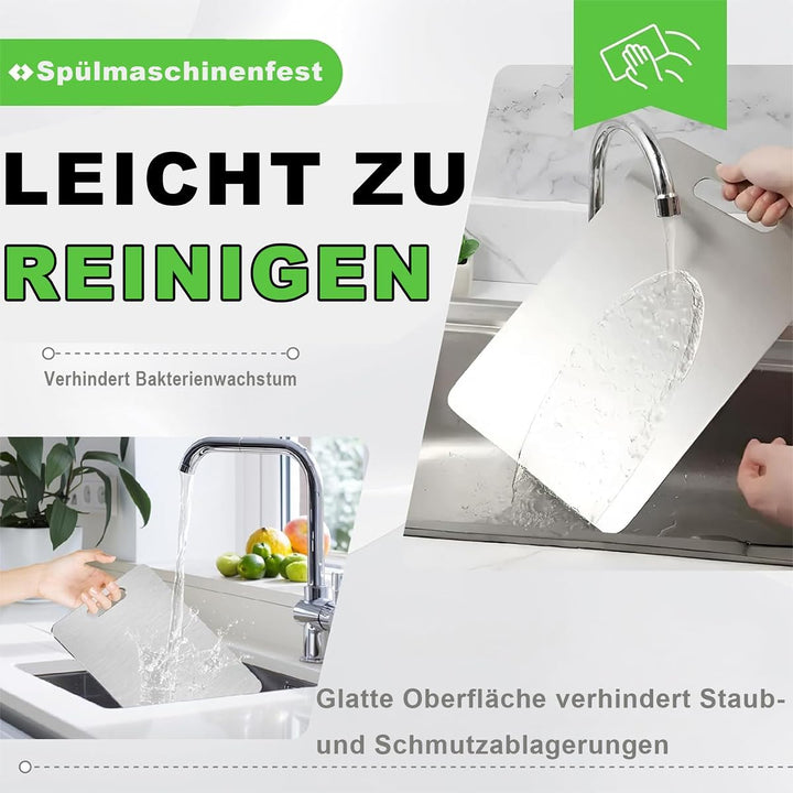 Titan Schneidebrett S316 Edelstahl Schneidebretter Küchenbrett Doppelseitiges Lebensmittel Grade Cut