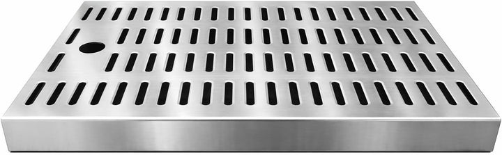 Gastrobedarf Westerbarkey Tropfblech zum Einlassen 3 Teilig aus Edelstahl 440x240x27mm