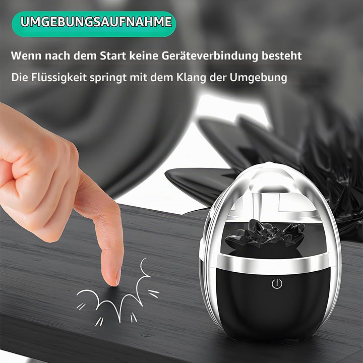 Elprico Ferrofluid Sound Visualizer, leuchtender magnetischer Ferrofluid Speaker, Dancing Ferrofluid