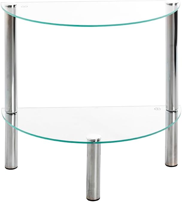 HAKU Möbel Beistelltisch, Metall, chrom, B 45 x T 22 x H 47 cm 45 x 22 x 47 cm Chrom, 45 x 22 x 47 c