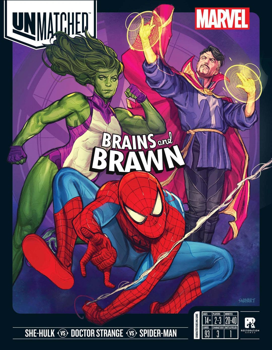 Restoration Games Unmatched Marvel: Brains and Brawn (Exp.) (ENGL.)
