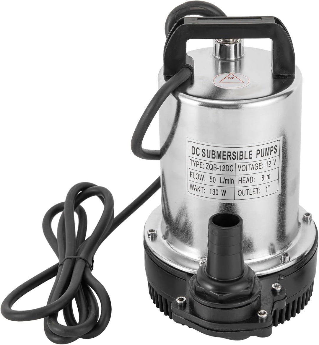 Tauchpumpe Wasserpumpe, 12V 6000L/H Submersible Pump High Water Supply Pressure Fish Pump 160W Für G