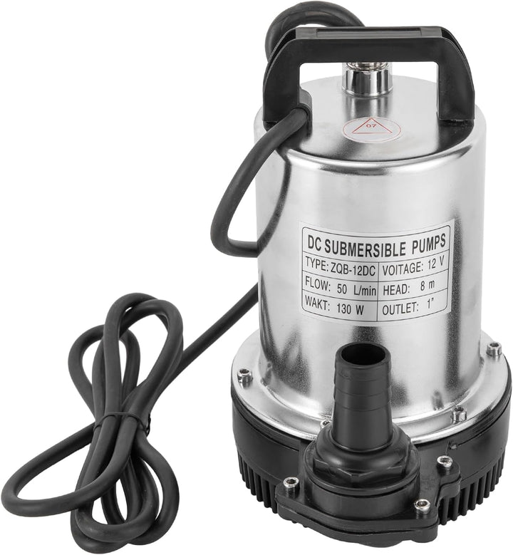 Tauchpumpe Wasserpumpe, 12V 6000L/H Submersible Pump High Water Supply Pressure Fish Pump 160W Für G