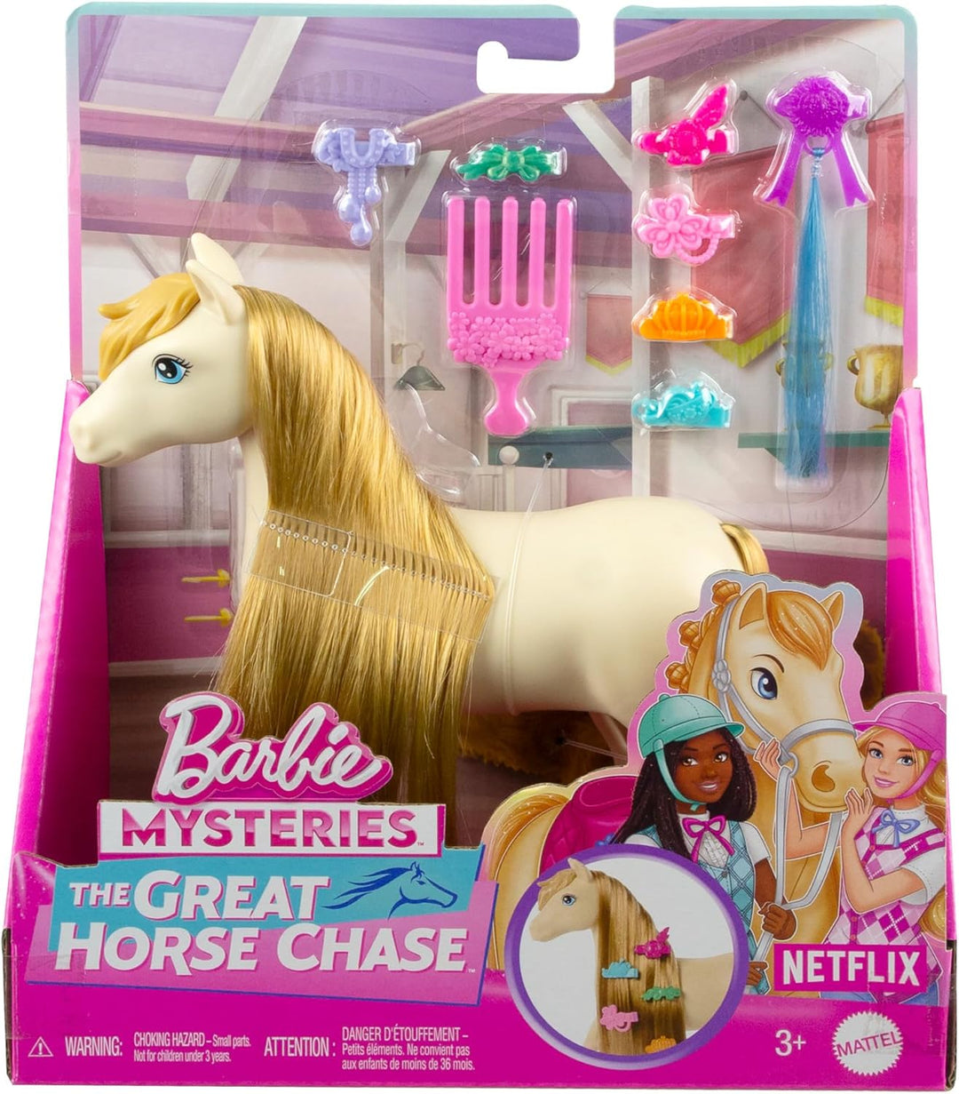 Barbie-Pferd und Zubehör, Spielzeug von Barbie Mysteries: Das geheimnisvolle Pferdeabenteuer“, extra
