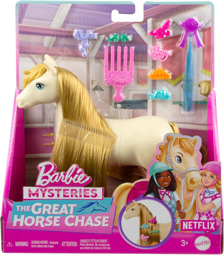 Barbie-Pferd und Zubehör, Spielzeug von Barbie Mysteries: Das geheimnisvolle Pferdeabenteuer“, extra