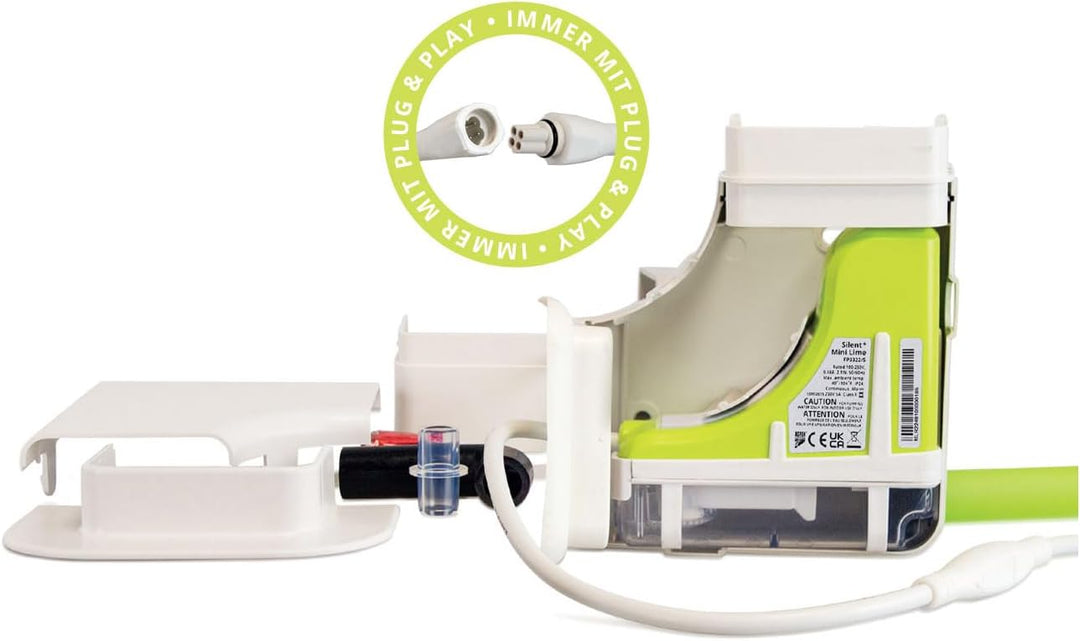ASPEN Silent + Mini Lime Eckkanal- Kondensatpumpe für Wand- Klimageräte / 5. Generation (BBJ/S-Ducti