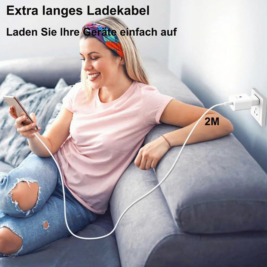 2er Pack USB C Ladegerät 25W Ladekabel für Samsung Galaxy S26 S25 S24 S23 S22 S21 Ultra/Plus A57 A56
