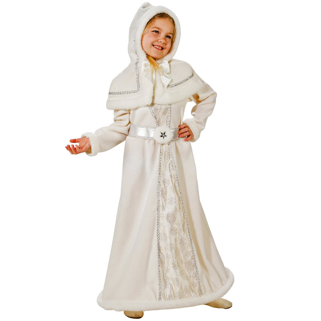 Kinder Kostüm Schneekönigin Snow White Märchen Prinzessin Fasching Karneval (128), 128
