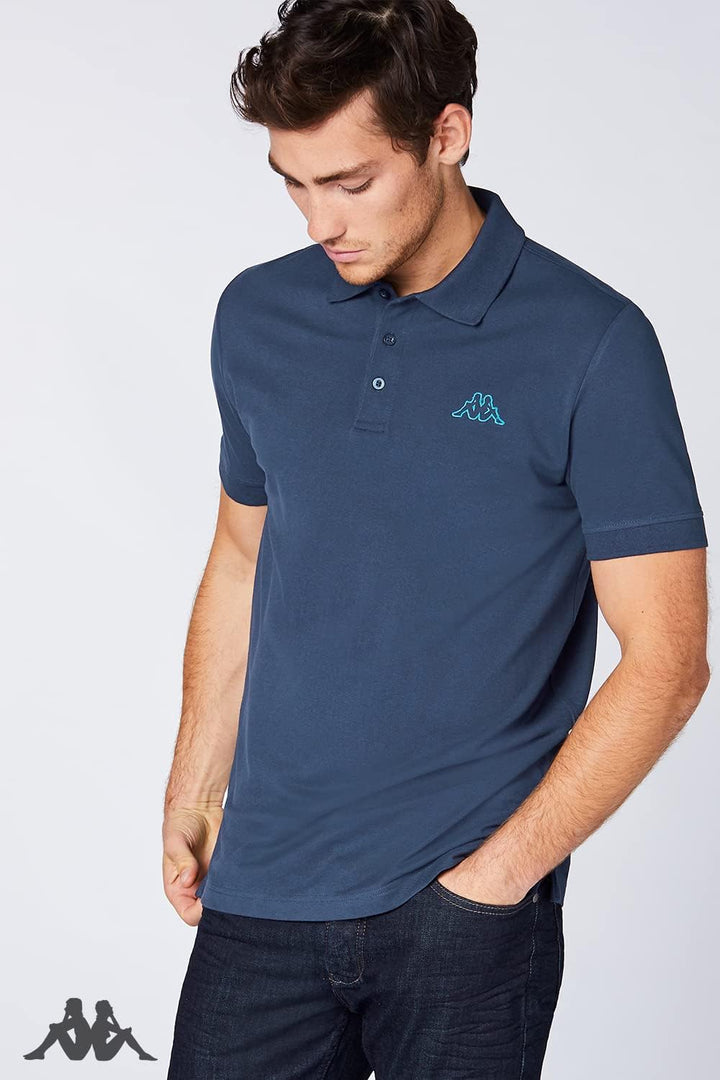 Kappa Herren Polo Shirt VENIST im 2er Pack in M - 5XL | Polo-Hemd mit Logodruck | Basic Poloshirts f