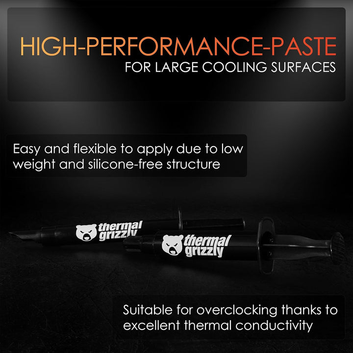 Thermal Grizzly - Hydronaut - 3.9 Gramm/1.5 ml - Leitfähige Hochleistungs-Wärmeleitpaste - Ideal für