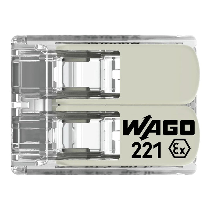 WAGO® Klemme, 2-Leiter, 6 mm², Ex, Verbindungsklemme mit Hebel, 221-682 (50 Stück)