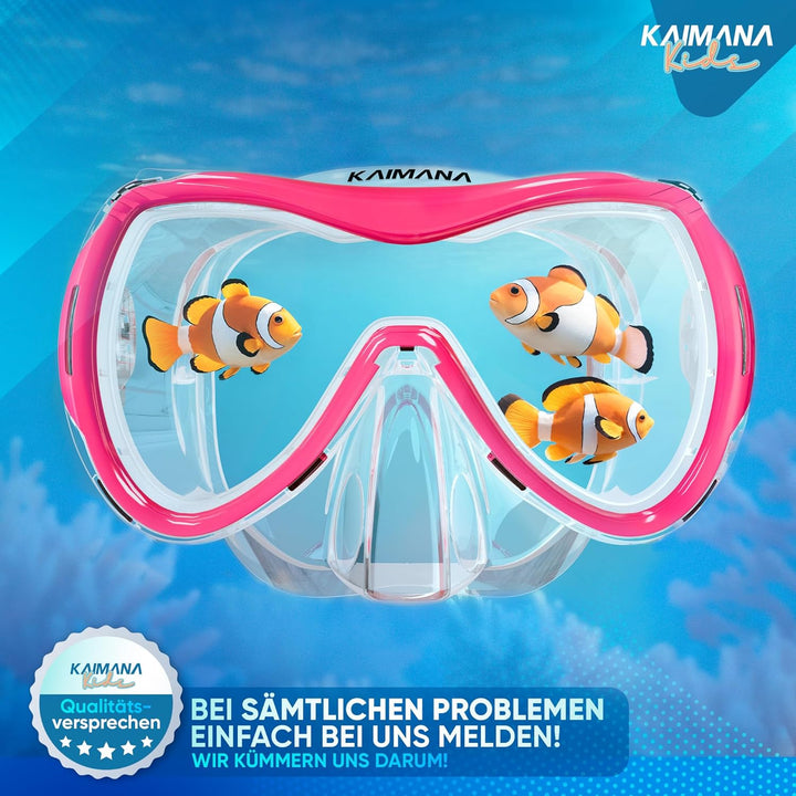 Das Neue KAIMANA® SeaExplorer Schnorchelset Kinder + Tragetasche, Taucherbrille mit Schnorchel, Tauc