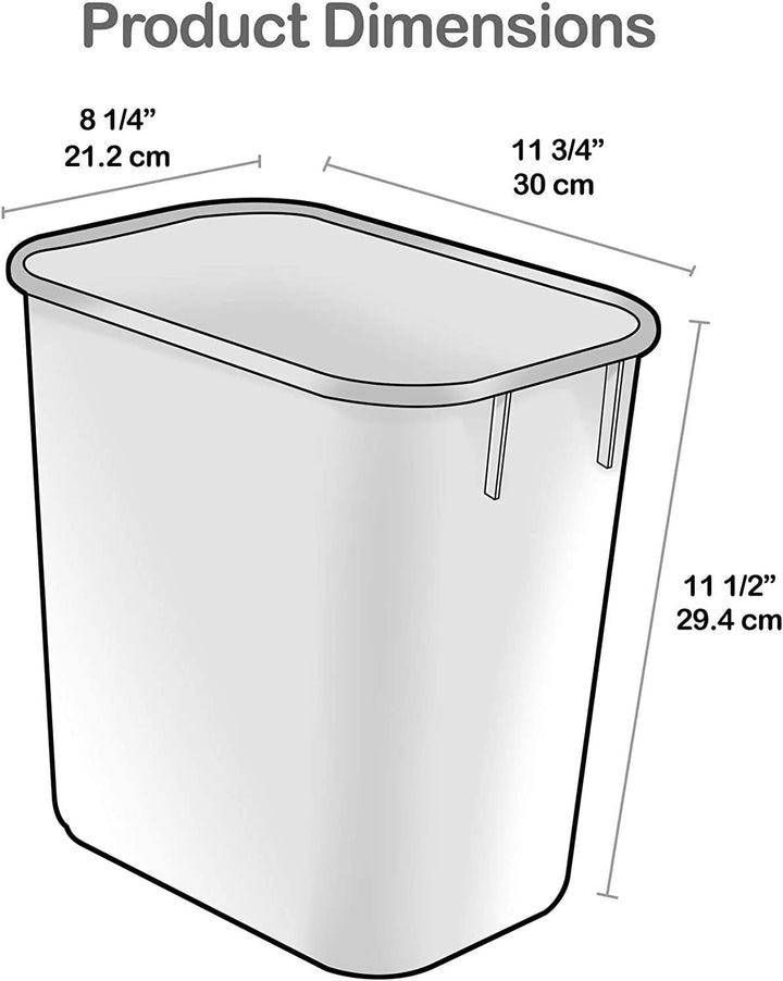 Acrimet Papierkorb für Recycling, 3,25 Gallonen/13 Quart/12 Liter (aus Kunststoff) (Metall/Gelb, Pap