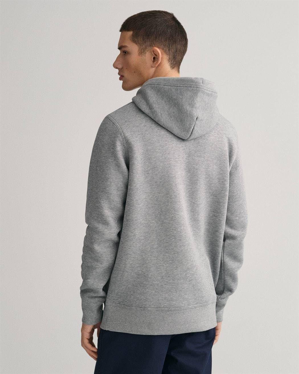 GANT Herren Reg Archive Shield Hoodie Kapuzenpullover S Grey Melange, S Grey Melange