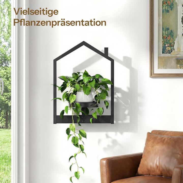 HOOBRO Wandbehang, Pflanzgefässe, Blumenständer Wandmontage, Wand Blumenständer mit Abnehmbarem Unte