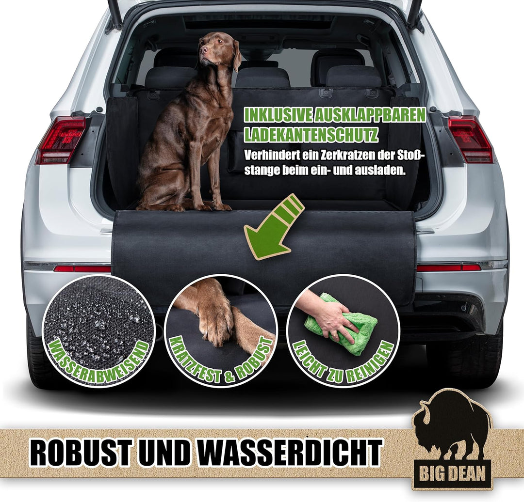 BigDean Universelle Kofferraum Schutzmatte mit Seiten- und Stossstangenschutz – Schmutz- & Wasserabw