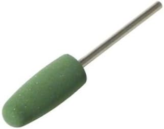 12x Silikonpolierer Bit, 2,35 mm Schaft, mittlere Körnung, Farbe Grün - Silikon Polierer Bit