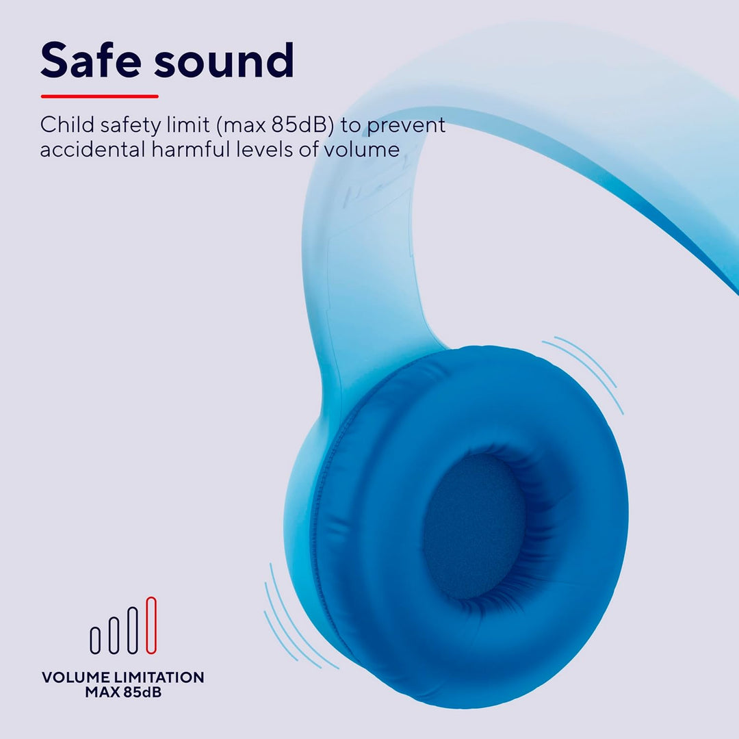 Trust Nouna Bluetooth Kopfhörer Kinder mit Lautstärkenbegrenzer (85dB) für Kinderen ab 4 Jahre, On E