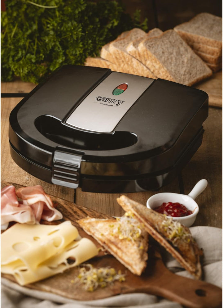 CAMRY Multifunktionsgerät 3 in 1 Sandwichmaker, Sandwichtoaster, Kontaktgrill, Oreschki Maker, Nussm