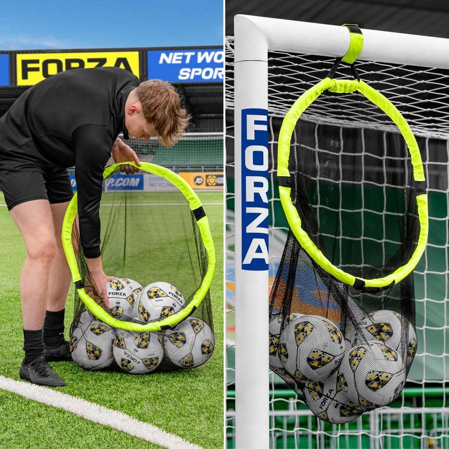 FORZA Fussball Ziel & Tasche – 2in1 Design – Ecke Schiessen Ziele & Fussbälle Tasche | einfache Mont