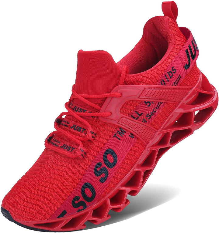 JSLEAP Herren Laufschuhe Turnschuhe Sportschuhe Sneaker Running Tennis Schuhe Atmungsaktiv Leichtgew