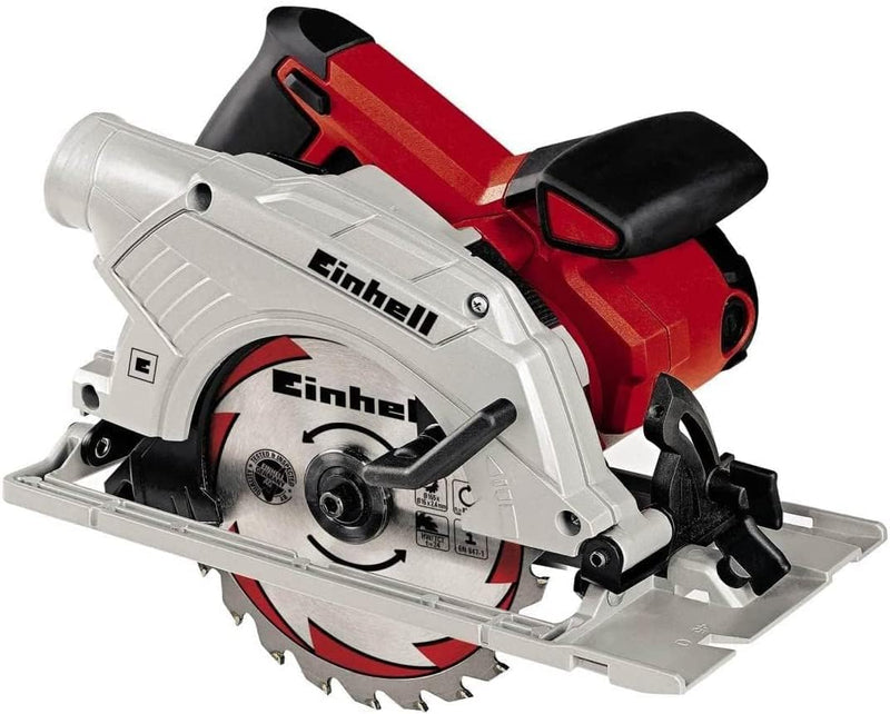 Einhell Handkreissäge 165 TE-CS 165 (1200 W, max. 55 mm, Sägeblatt Ø 165 mm, 24 Zähne, Absaugadapter