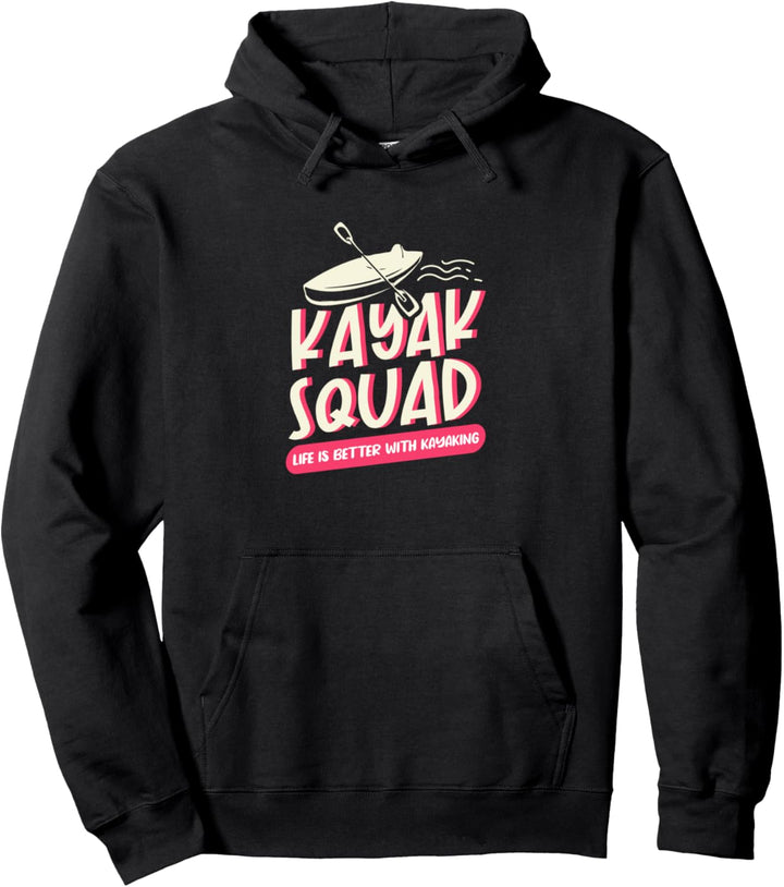 Kajak Kader Kanufahren Wassersport Paddeln Pullover Hoodie