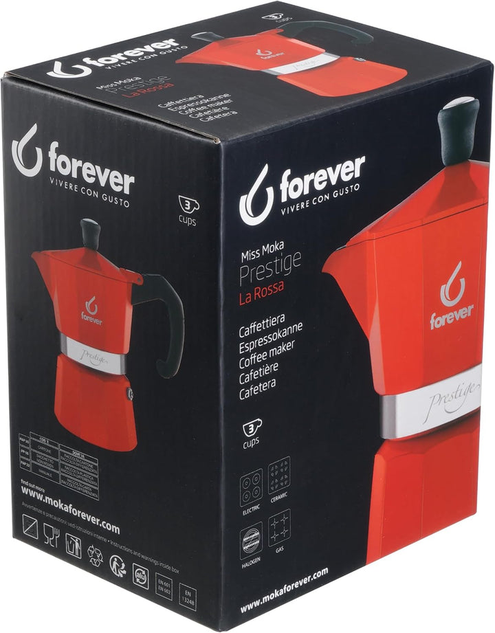 Forever Miss Moka Prestige La Rossa für 3 Tassen