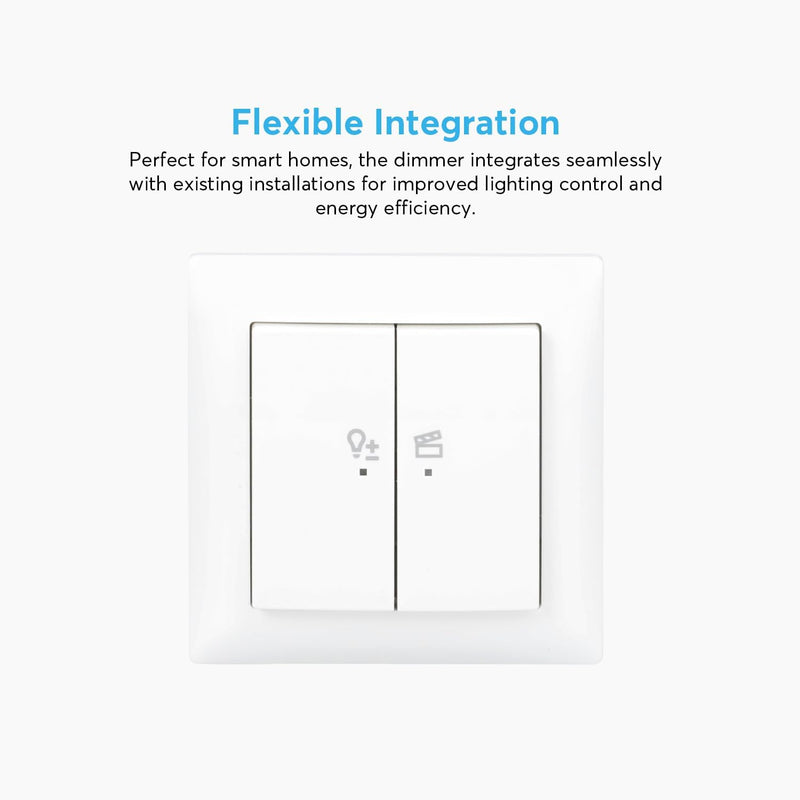 Busch-Jaeger 62851 UJ-914-WL LED-Dimmer flex Wireless Komplettset Tastdimmer-Einsatz Tastbedienfeld