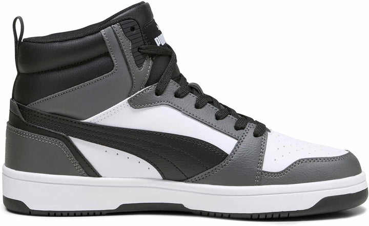 Puma Unisex Rebound V6Sneaker 44.5 EU Puma White Puma Black Shadow Gray, 44.5 EU Puma White Puma Bla