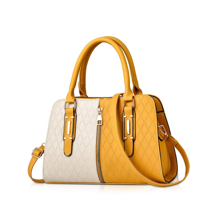 NICOLE &amp; DORIS Schultertasche Damen Mode PU Leder Schick Shopper Handtasche Umhängetasche Tote Handt