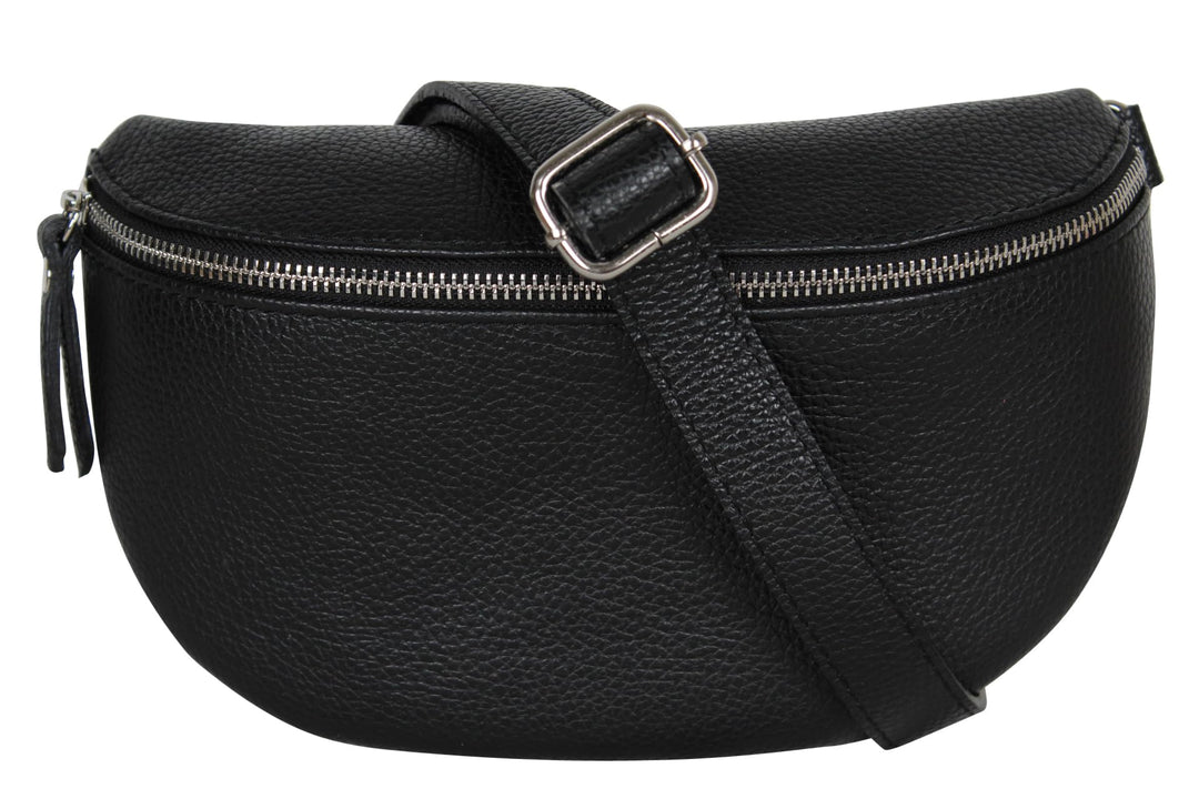 AmbraModa GLX1 - Damen Herren Unisex kleine Hüfttasche Gürteltasche Bauchtasche Umhängetasche aus Ec