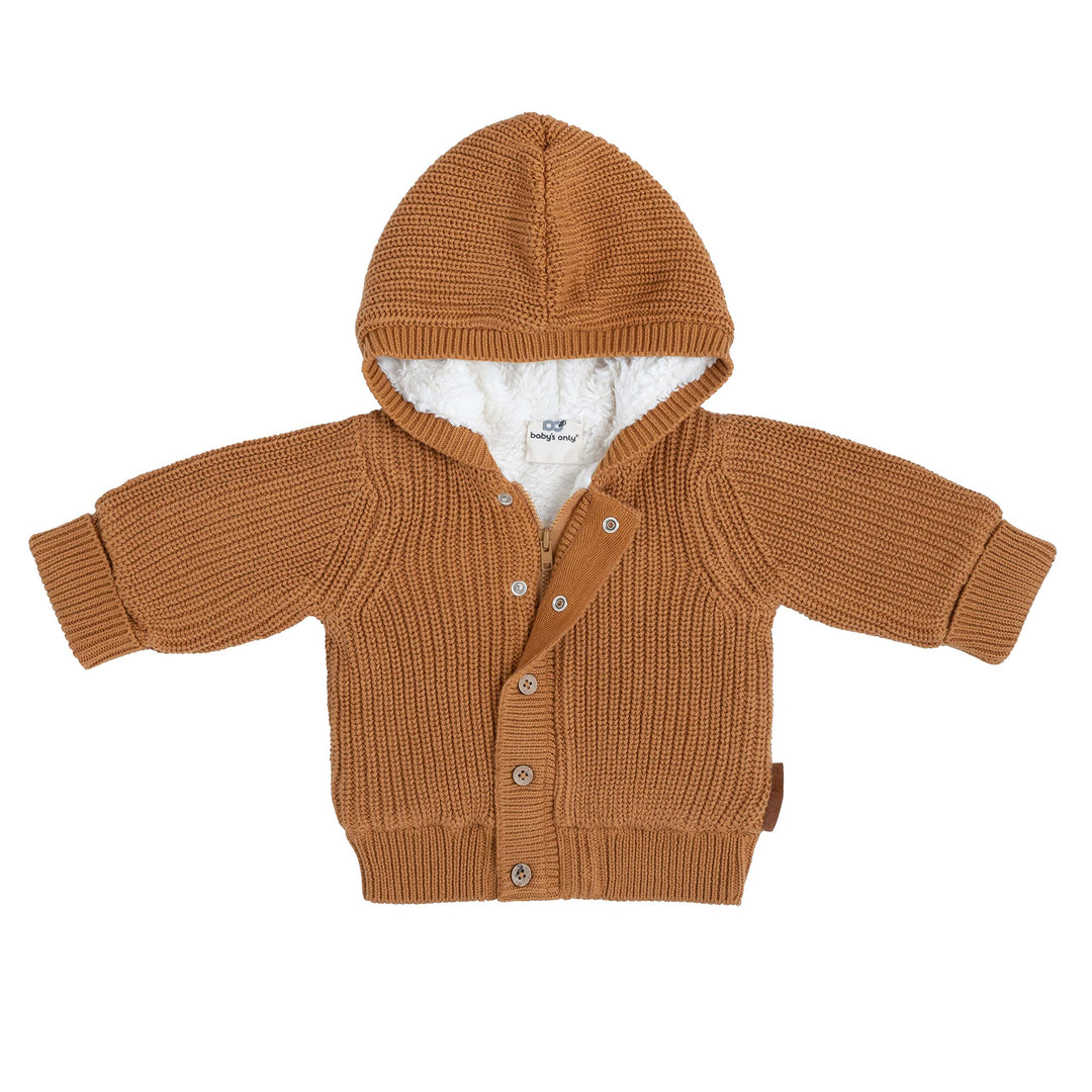 Baby's Only - Soul Kapuzenjacke Baby - Teddyfutter - Strickjacke für Jungen and Mädchen - 100% Bio-B
