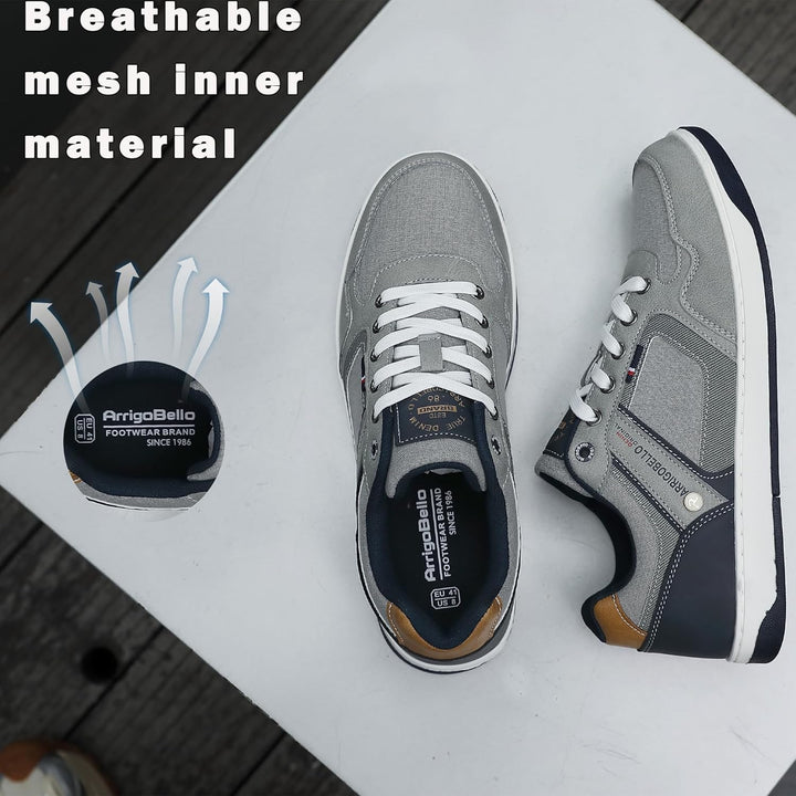 ARRIGO BELLO Freizeitschuhe Herren Sneaker PU Leder Walkingschuhe Atmungsaktive Athletic Formal Clas