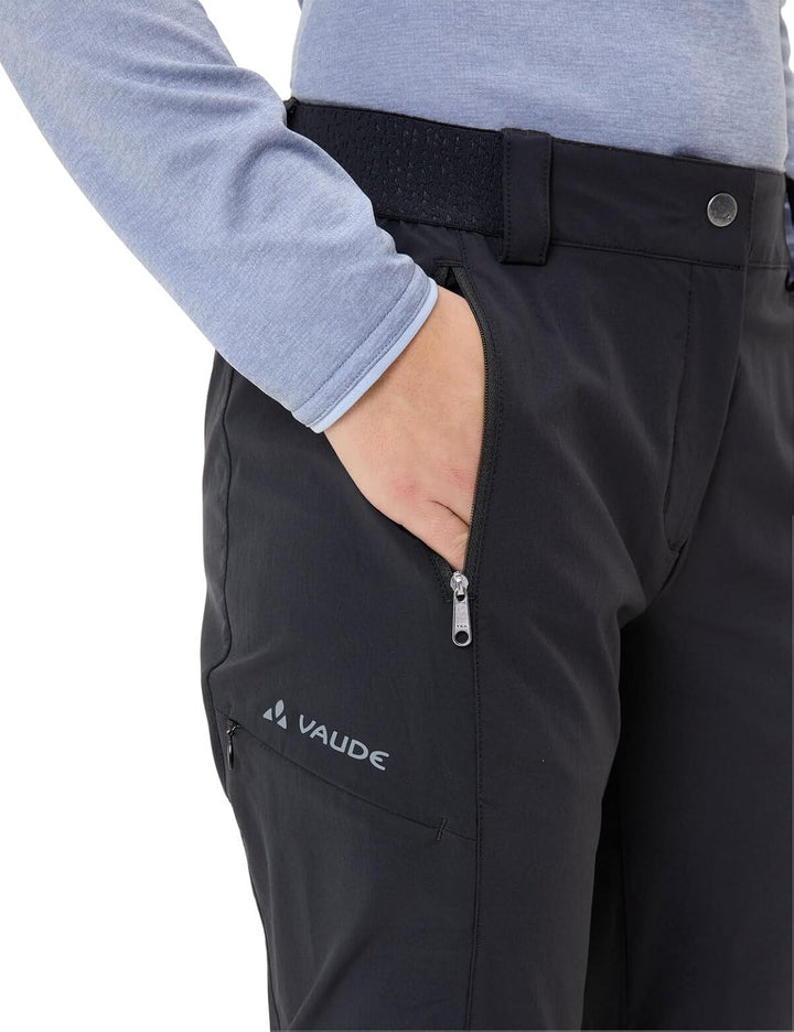 VAUDE Women's Farley Stretch Zo T-Zip Pants Ii Trousers 34 Schwarz, 34 Schwarz
