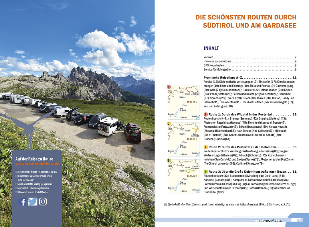 Reise Know-How Wohnmobil-Tourguide Südtirol mit Gardasee: Die schönsten Routen, Taschenbuch