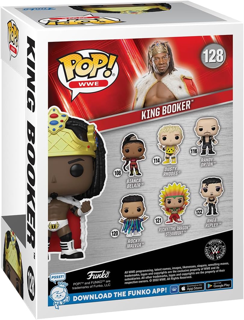 Funko Pop! WWE: King Booker T - Vinyl-Sammelfigur - Geschenkidee - Offizielle Handelswaren - Spielze