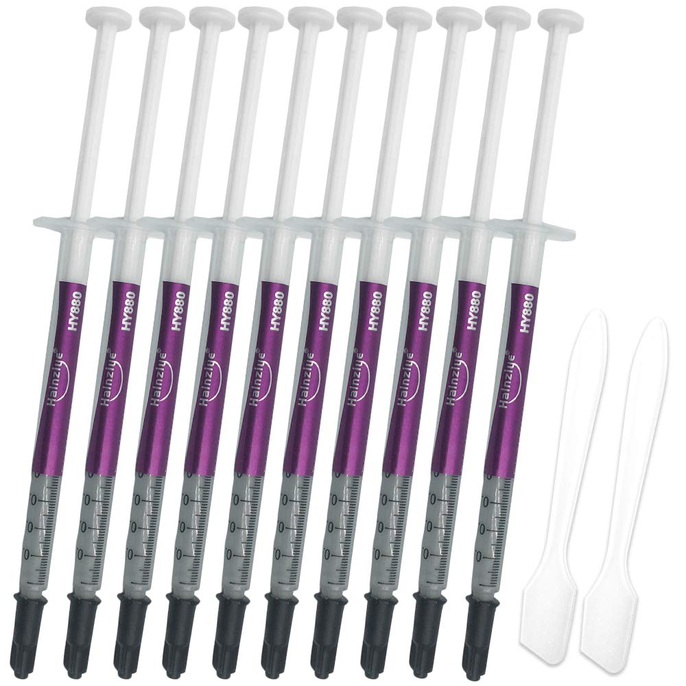 10 Pack Wärmeleitpaste Kit (5.15W/MK 1G/PCS) Hochleistungs-CPU-Wärmeleitpaste Compound, Kohlenstoffb