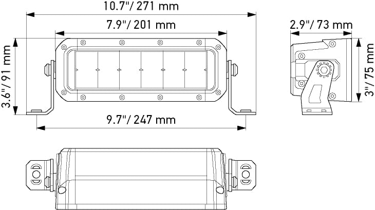 HELLA LED Scheinwerfer Black Magic Double Row Mini Lightbar 7" - ECE Zulassung - 12/24V - 2100lm dop