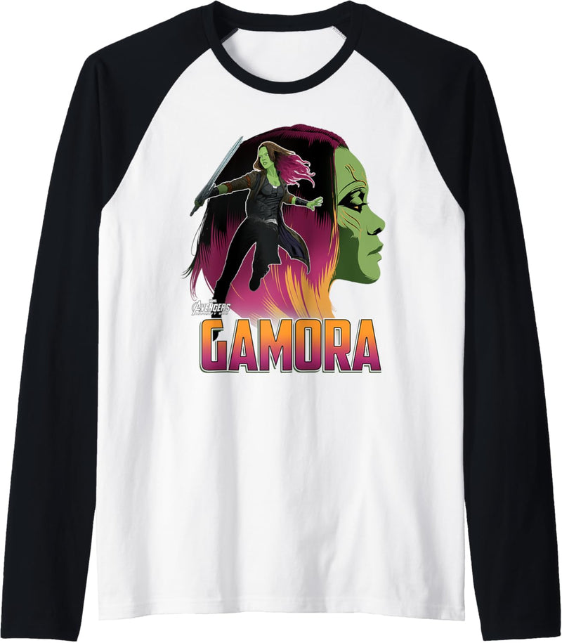 Marvel Infinity War Gamora Head Profile Raglan