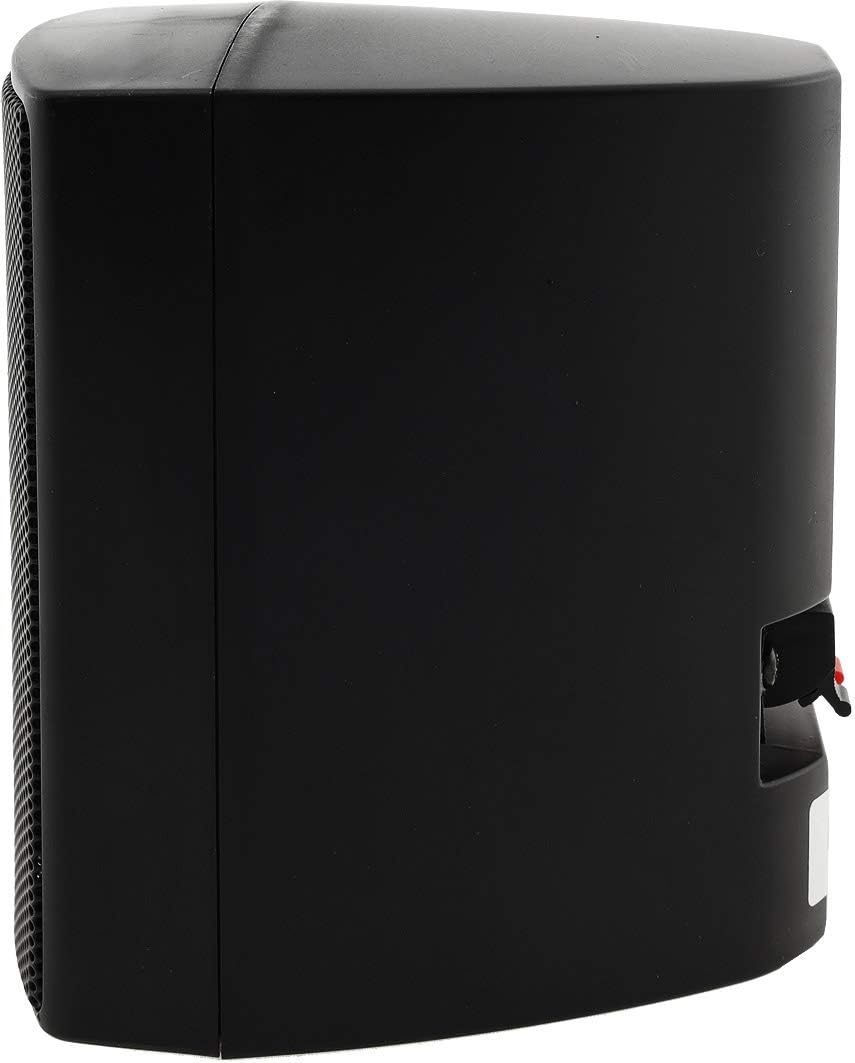 ChiliTec 2-Wege Lautsprecher Schwarz, Paar, Wand-Lautsprecher für HiFi Stereoanlage Heimkino, 40Watt