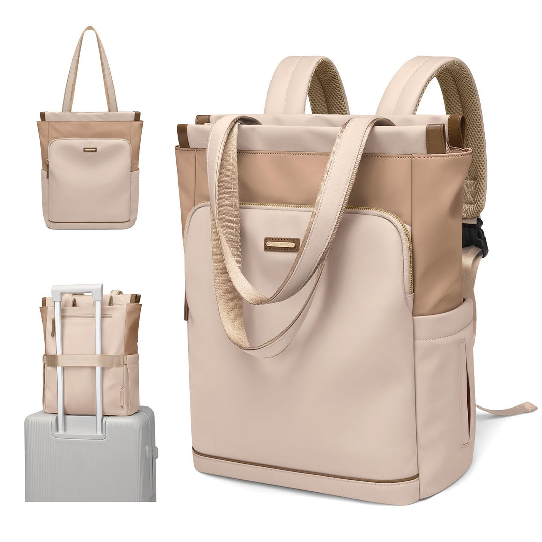 GOLF SUPAGS Convertible Laptop-Rucksack für Frauen Casual Daypack Notebook Tote Bag für Arbeit Hochs
