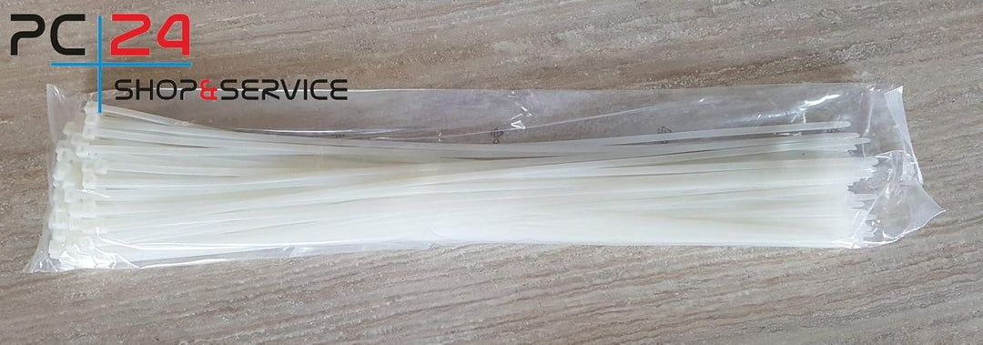 Kabelbinder 750mm Beige - Weiss - Natur 100Stck. | auch für Plakate | Premiumqualität von PC24 Shop