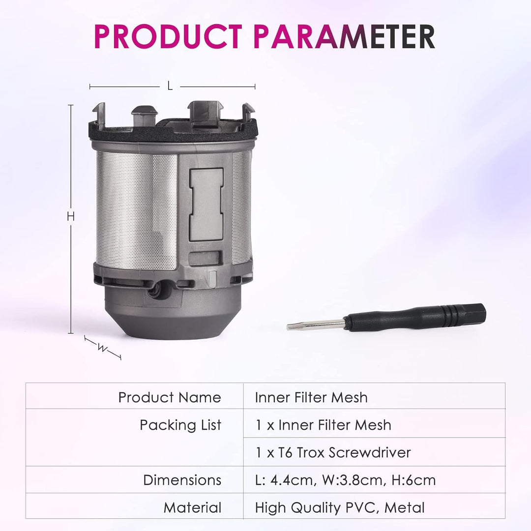 Innenfilter Ersatz für Hair Styler HS01 HS05 Modelle, Hair Styler Filter Lockenstab Inner Mesh Ersat