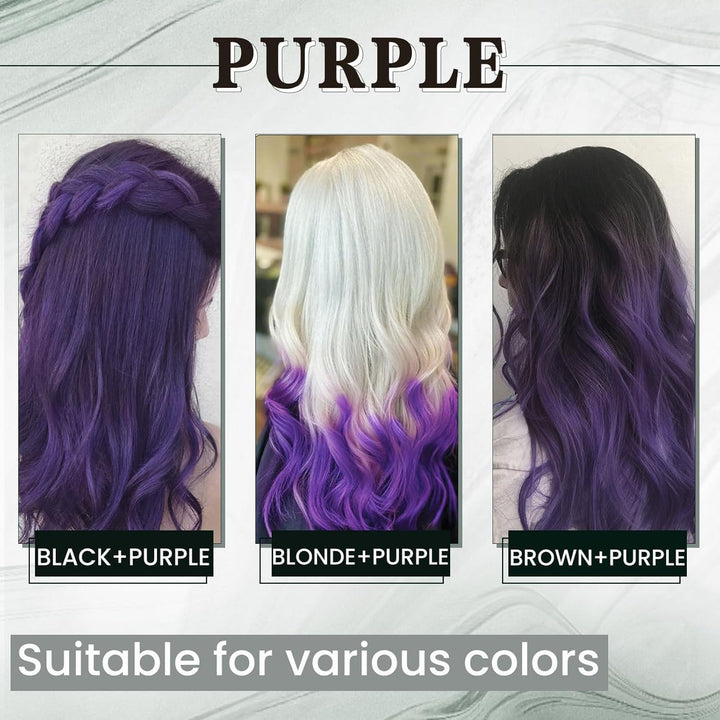 RUNATURE Lila Bonding Extensions Echthaar Purple I Tip Echthaar Extensions Bonding Keratin Haarverla