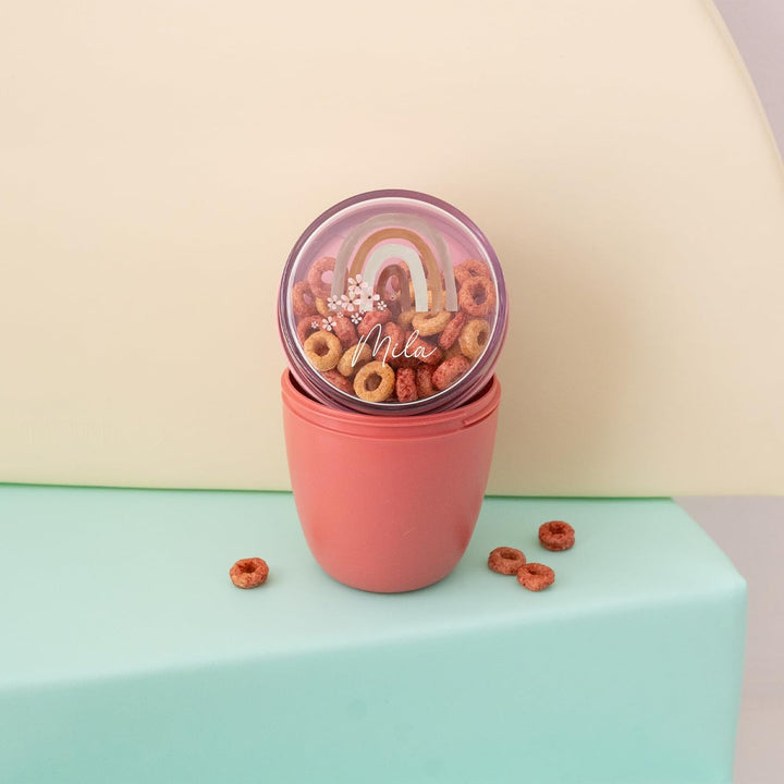 Mepal Müslibecher personalisiert, Pot Joghurtbecher, to go Becher, Geeignet für Tiefkühler, Mikrowel
