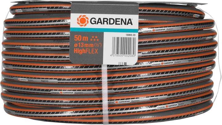 Gardena Comfort HighFLEX Schlauch 13 mm (1/2 Zoll), 50 m: Gartenschlauch mit Power-Grip-Profil, 30 b