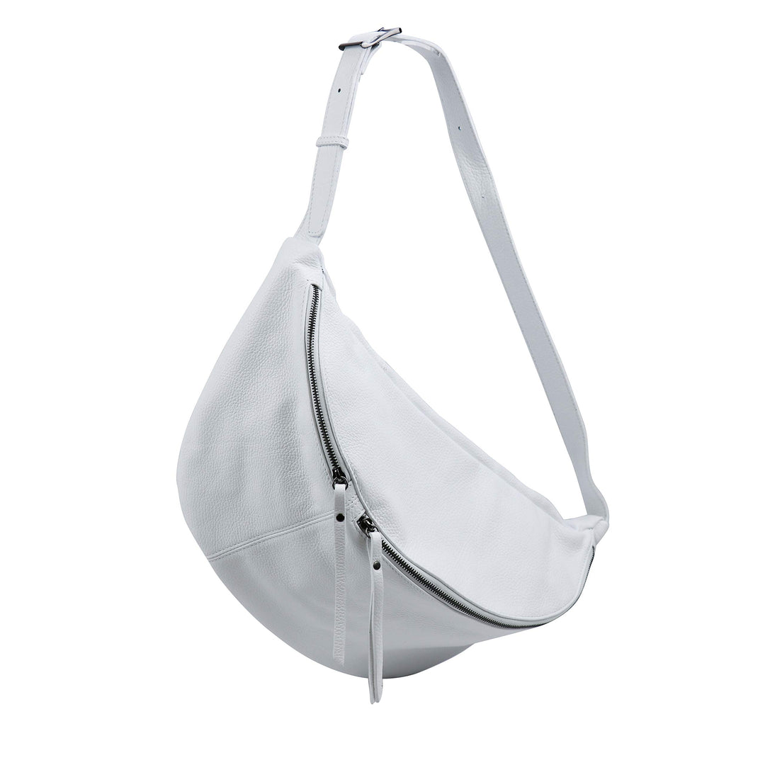 SH Leder echt Leder Damen Unisex Brusttasche für Festival Reise XXL Gross Hüfttasche Crossbody Bag F