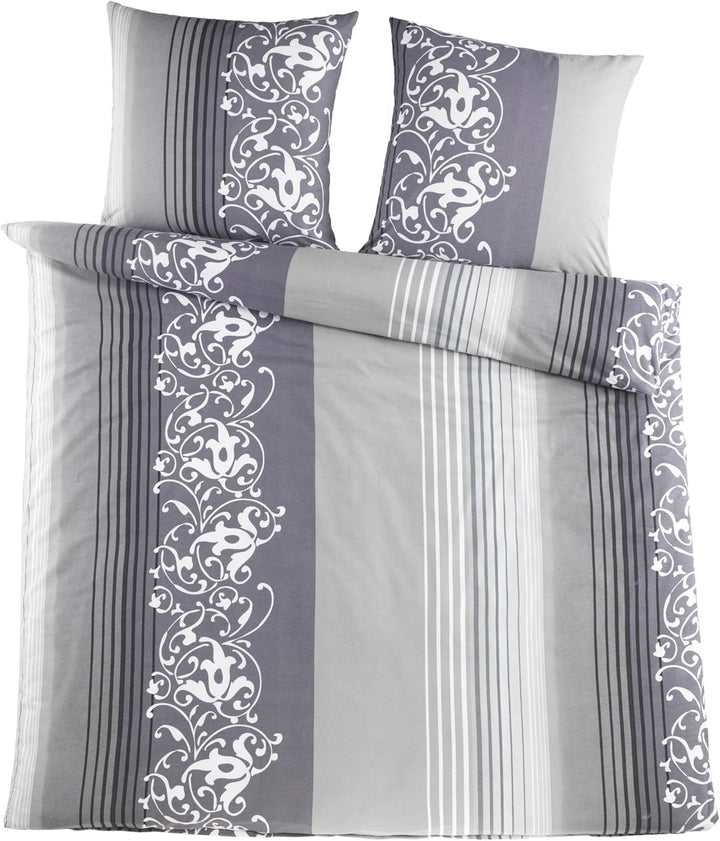 Baumwolle feinbiber Bettwäsche 135x200 Kissenbezug 80x80 Warme Biber Bettbezug mit Muster, Grösse:20