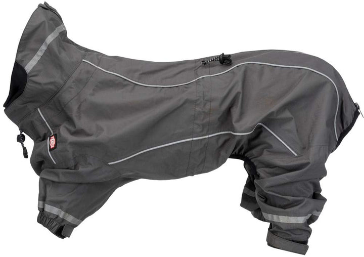 Trixie Vaasa Regenjacke für Hunde, Grau, 25 cm 25 cm(1er Pack), 25 cm(1er Pack)